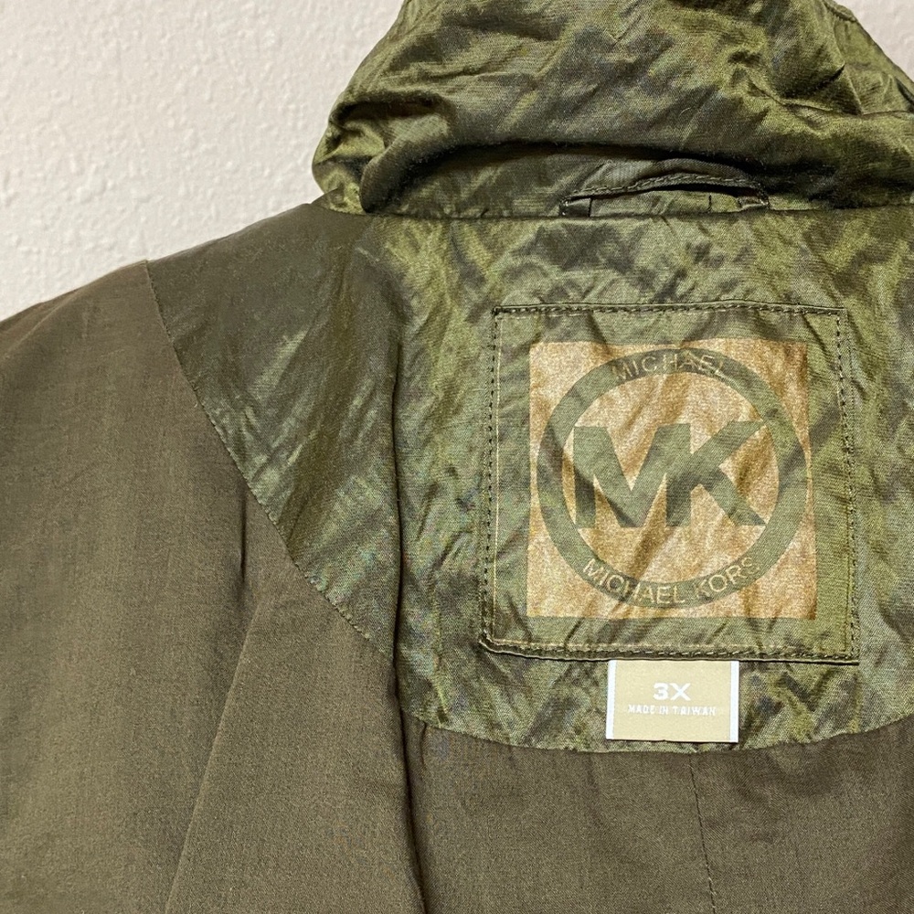 Michael Michael Kors 3X Metallic Green/Gold Jacket EUC! - Picture 8 of 9